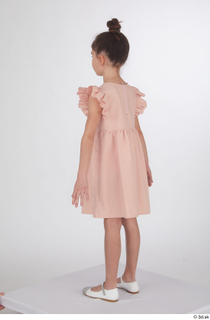 Doroteya casual dressed pink short dress standing whole body 0004.jpg